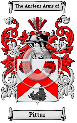 Pittar Family Crest/Coat of Arms