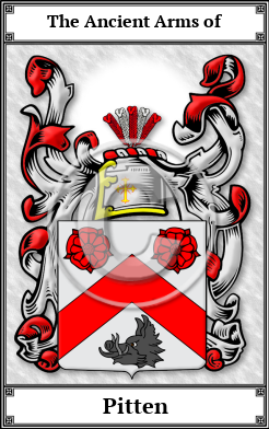 Pitten Family Crest Download (JPG)  Book Plated - 150 DPI