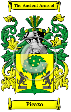 Picazo Family Crest/Coat of Arms