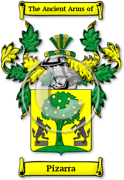 Pizarra Family Crest Download (jpg) Legacy Series - 150 DPI
