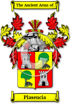 Plasencia Family Crest Download (jpg) Legacy Series - 150 DPI