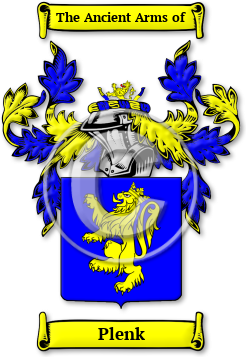 Plenk Family Crest Download (JPG) Legacy Series - 600 DPI