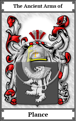 Plance Family Crest Download (JPG) Book Plated - 600 DPI