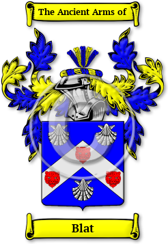 Blat Family Crest Download (JPG) Legacy Series - 600 DPI
