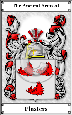 Plasters Family Crest Download (JPG)  Book Plated - 150 DPI