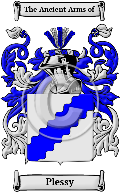 Plessy Family Crest/Coat of Arms