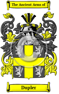 Dupler Family Crest/Coat of Arms