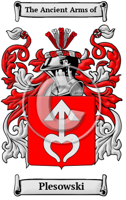 Plesowski Family Crest/Coat of Arms