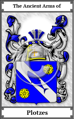 Plotzes Family Crest Download (JPG)  Book Plated - 150 DPI