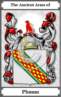 Plumm Family Crest Download (JPG)  Book Plated - 150 DPI