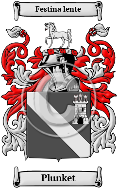 Plunket Family Crest/Coat of Arms