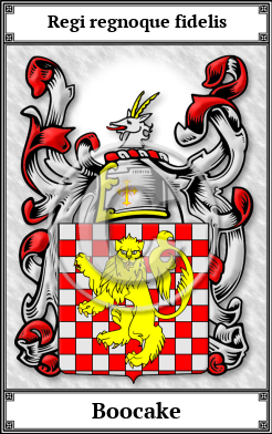 Boocake Family Crest Download (JPG)  Book Plated - 150 DPI