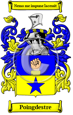 Poingdestre Family Crest/Coat of Arms
