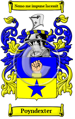 Poyndexter Family Crest/Coat of Arms