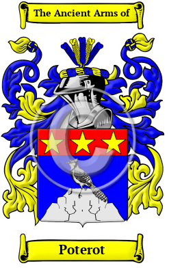 Poterot Family Crest/Coat of Arms