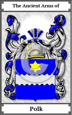 Polk Family Crest Download (JPG) Book Plated - 600 DPI