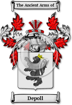 Depoll Family Crest Download (jpg) Legacy Series - 150 DPI