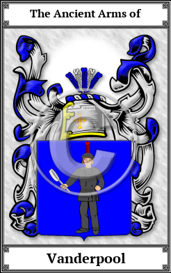 Vanderpool Family Crest Download (JPG)  Book Plated - 150 DPI