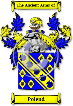Polend Family Crest Download (jpg) Legacy Series - 150 DPI
