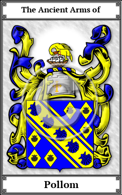 Pollom Family Crest Download (JPG)  Book Plated - 150 DPI