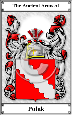 Polak Family Crest Download (JPG)  Book Plated - 150 DPI