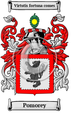 Pomorey Family Crest/Coat of Arms
