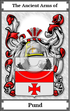 Pund Family Crest Download (JPG)  Book Plated - 150 DPI
