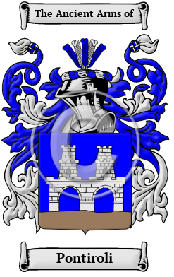 Pontiroli Family Crest/Coat of Arms