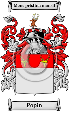 Popin Family Crest/Coat of Arms
