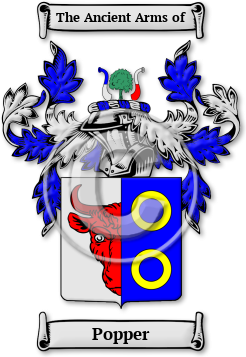 Popper Family Crest Download (jpg) Legacy Series - 150 DPI
