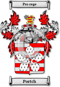 Portch Family Crest Download (JPG) Legacy Series - 600 DPI
