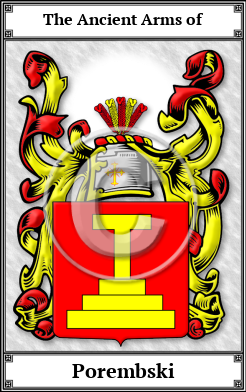 Porembski Family Crest Download (JPG)  Book Plated - 150 DPI
