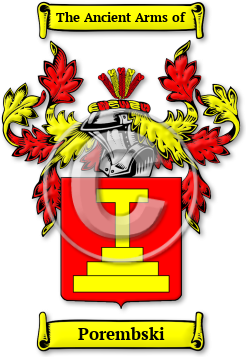 Porembski Family Crest Download (jpg) Legacy Series - 150 DPI