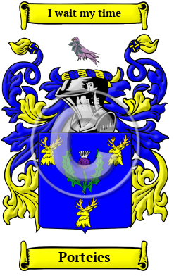 Porteies Family Crest/Coat of Arms