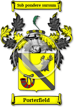 Porterfield Family Crest Download (jpg) Legacy Series - 150 DPI