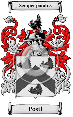 Postl Family Crest Download (JPG) Heritage Series - 600 DPI