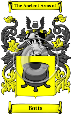 Botts Family Crest/Coat of Arms