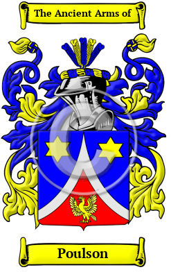 Poulson Family Crest/Coat of Arms