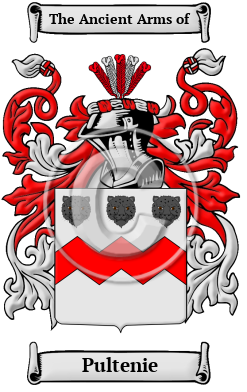 Pultenie Family Crest/Coat of Arms