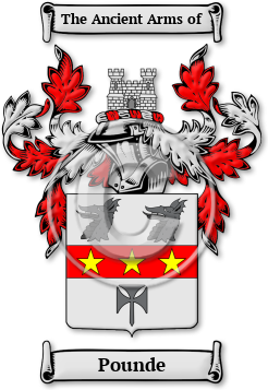 Pounde Family Crest Download (JPG) Legacy Series - 600 DPI