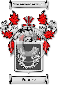 Pounse Family Crest Download (jpg) Legacy Series - 150 DPI