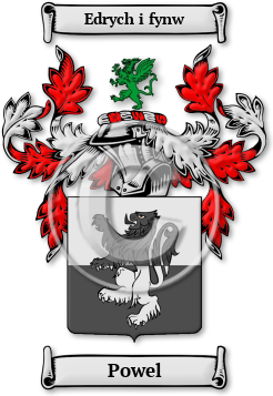 Powel Family Crest Download (jpg) Legacy Series - 150 DPI