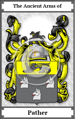 Pather Family Crest Download (JPG)  Book Plated - 150 DPI