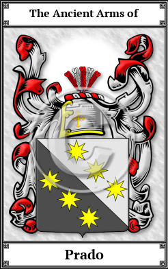 Prado Family Crest Download (JPG)  Book Plated - 150 DPI