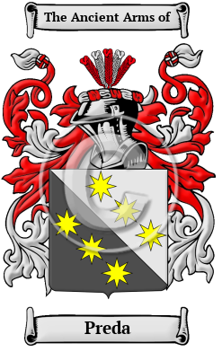 Preda Family Crest/Coat of Arms
