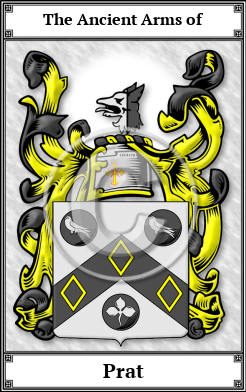 Prat Family Crest Download (JPG) Book Plated - 600 DPI