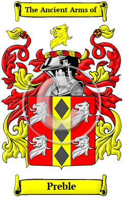 Preble Family Crest/Coat of Arms