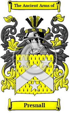Presnall Family Crest/Coat of Arms