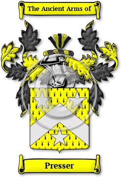 Presser Family Crest Download (jpg) Legacy Series - 150 DPI