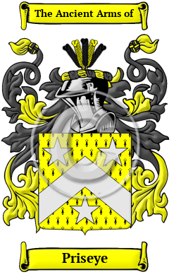 Priseye Family Crest/Coat of Arms
